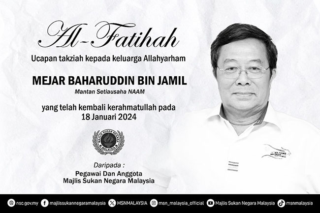 Asian honorary vice president Baharuddin Jamil dies aged 77