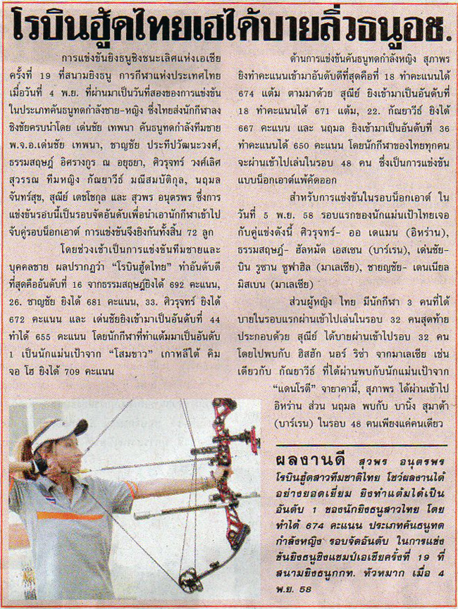 Asian Archery Championships 2015 & CQT